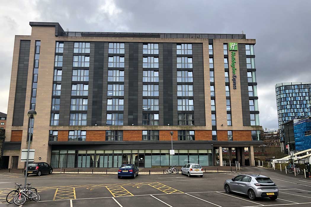 The Holiday Inn Express Sheffield City Centre is a modern hotel close to Sheffield’s canals. (Photo © 2024 Rover Media)