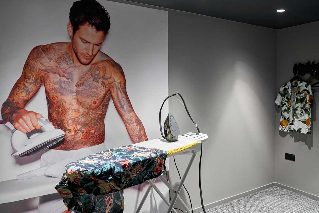 The hotel’s ironing room. While this isn’t as good as having ironing facilities inside your room, it’s preferable to having to borrow an iron from the front desk. (Photo: Marriott)