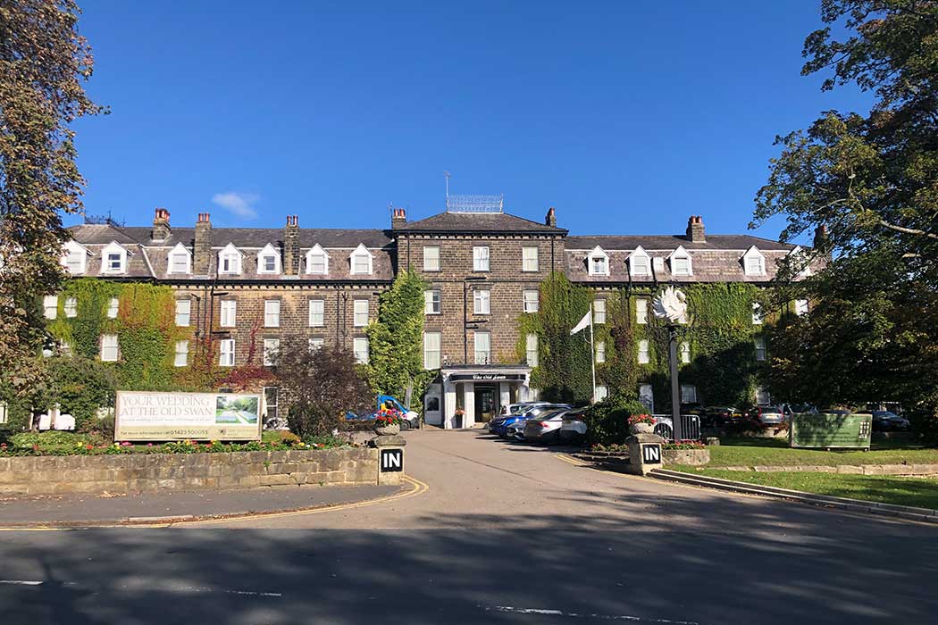 The Old Swan Hotel is one of Harrogate’s most well-known hotels, famous for its connections with Agatha Christie. (Photo © 2025 Rover Media)
