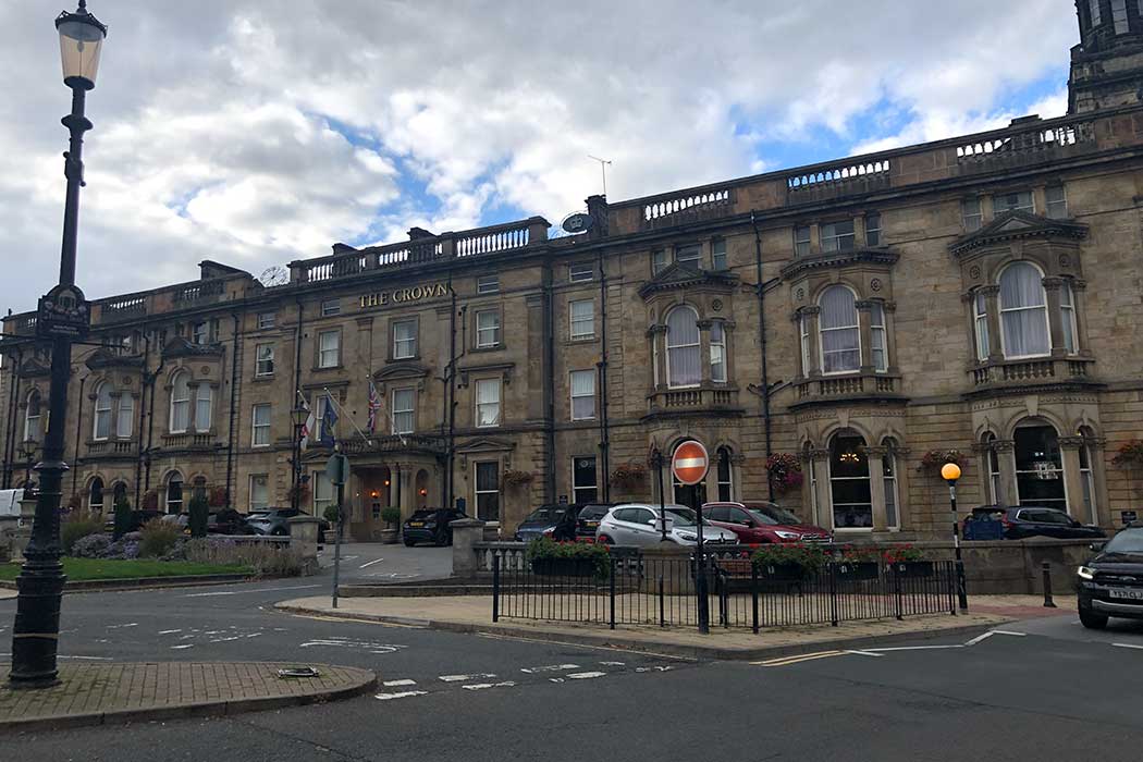 The Crown Hotel is one of Harrogate’s most prominent hotels with a great location in the Montpellier Quarter. (Photo © 2025 Rover Media)