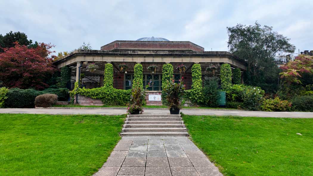 The Sun Pavilion is noted for its Art Deco design. (Photo © 2025 Rover Media)